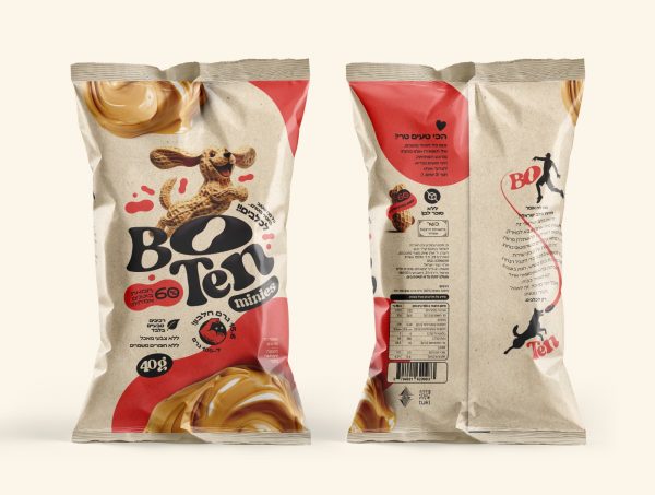 ⁦חטיף BoTen חמאת בוטנים מיני'ס לכלבים 40 גרם⁩ – תמונה ⁦2⁩